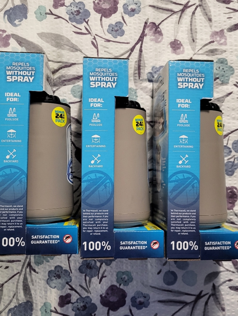 3-pack Thermacell Patio Shield Mosquito Repellent - NEW - Picture 3 of 4